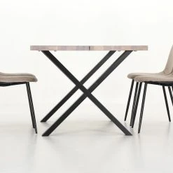 Veke Orvo-Furia 4-hengen Ruokailuryhmä Valkoöljytty Tammi/beige