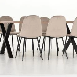 Veke Orvo-Furia 6-hengen Ruokailuryhmä Valkoöljytty Tammi/beige -Veke Myymälä Veke Orvo Furia 6 hengen ruokailuryhma valkooljytty tammi beige 1 0