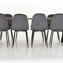 Veke Orvo-Furia 8-hengen Ruokailuryhmä Valkoöljytty Tammi/tummanharmaa -Veke Myymälä Veke Orvo Furia 8 hengen ruokailuryhma valkooljytty tammi tummanharmaa 0 0