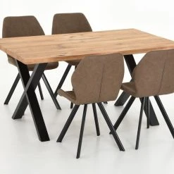 Veke Orvo-Punnus 4-hengen Ruokailuryhmä öljytty Tammi/konjakki -Veke Myymälä Veke Orvo Punnus 4 hengen ruokailuryhma oljytty tammi konjakki 1 1