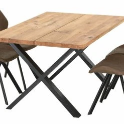 Veke Orvo-Punnus 4-hengen Ruokailuryhmä öljytty Tammi/konjakki