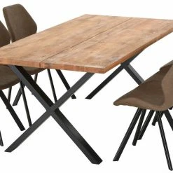 Veke Orvo-Punnus 6-hengen Ruokailuryhmä öljytty Tammi/konjakki -Veke Myymälä Veke Orvo Punnus 6 hengen ruokailuryhma oljytty tammi konjakki 3 1 1