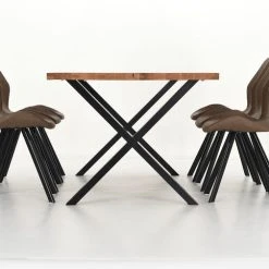 Veke Orvo-Punnus 6-hengen Ruokailuryhmä öljytty Tammi/konjakki -Veke Myymälä Veke Orvo Punnus 6 hengen ruokailuryhma oljytty tammi konjakki 4 0