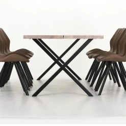 Veke Orvo-Punnus 8-hengen Ruokailuryhmä Valkoöljytty Tammi/konjakki -Veke Myymälä Veke Orvo Punnus 8 hengen ruokailuryhma valkooljytty tammi konjakki 4 0