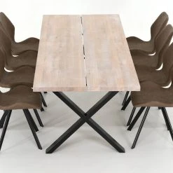 Veke Orvo-Punnus 8-hengen Ruokailuryhmä Valkoöljytty Tammi/konjakki -Veke Myymälä Veke Orvo Punnus 8 hengen ruokailuryhma valkooljytty tammi konjakki 4 2