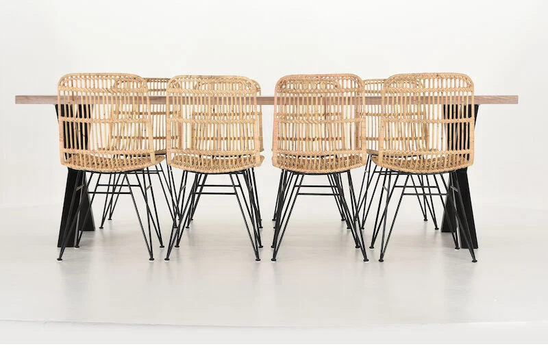 Veke Orvo-Pyry 8-hengen Ruokailuryhmä Valkoölytty Tammi/luonnonväri 4 Veke Orvo-Pyry 8-hengen Ruokailuryhmä Valkoölytty Tammi/luonnonväri - Image 2