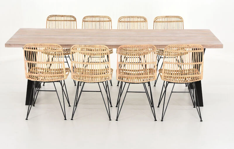 Veke Orvo-Pyry 8-hengen Ruokailuryhmä Valkoölytty Tammi/luonnonväri 8 Veke Orvo-Pyry 8-hengen Ruokailuryhmä Valkoölytty Tammi/luonnonväri - Image 6