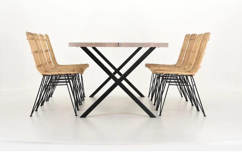 Veke Orvo-Pyry 8-hengen Ruokailuryhmä Valkoölytty Tammi/luonnonväri 3 Veke Orvo-Pyry 8-hengen Ruokailuryhmä Valkoölytty Tammi/luonnonväri