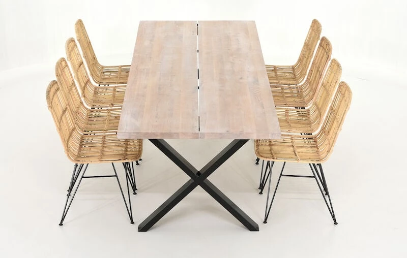 Veke Orvo-Pyry 8-hengen Ruokailuryhmä Valkoölytty Tammi/luonnonväri 6 Veke Orvo-Pyry 8-hengen Ruokailuryhmä Valkoölytty Tammi/luonnonväri - Image 4