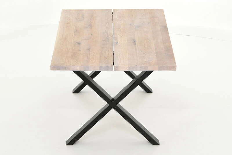 Veke Orvo Lankkupöytä 150x95 Cm Valkoöljytty Tammi, Musta Jalka 6 Veke Orvo Lankkupöytä 150x95 Cm Valkoöljytty Tammi, Musta Jalka - Image 4