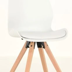 Veke Puuteri Tuoli Valkoinen, Puunväriset Jalat -Veke Myymälä Veke Puuteri tuoli valkoinen puunvariset jalat 1 0