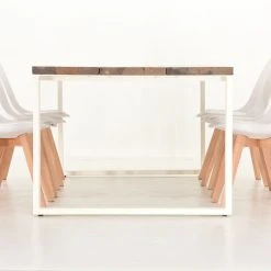 Veke Ruska-Salla 6-hengen Ruokailuryhmä Antiikkipetsattu/valk/valk -Veke Myymälä Veke Ruska Salla 6 hengen ruokailuryhma manty valk valk 4 0