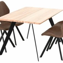 Veke Saarni-Punnus 4-hengen Ruokailuryhmä Saarni/musta/konjakki -Veke Myymälä Veke Saarni Punnus 4 hengen ruokailuryhma saarni musta konjakki 3 1