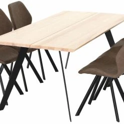 Veke Saarni-Punnus 6-hengen Ruokailuryhmä Saarni/musta/konjakki -Veke Myymälä Veke Saarni Punnus 6 hengen ruokailuryhma saarni musta konjakki 3 1