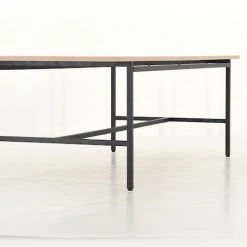 Veke Stil Ruokapöytä 250x95 Cm Valkopesty Tammi/musta -Veke Myymälä Veke Stil ruokapoyta 250x95 cm valkopesty tammi musta 3 0