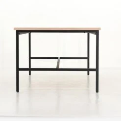 Veke Stil Ruokapöytä 250x95 Cm Valkopesty Tammi/musta