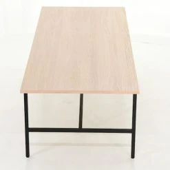 Veke Stil Ruokapöytä 250x95 Cm Valkopesty Tammi/musta -Veke Myymälä Veke Stil ruokapoyta 250x95 cm valkopesty tammi musta 4 2