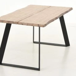 Veke Triangel Lankkupöytä 150x88 Cm Antiikkipetsattu/musta