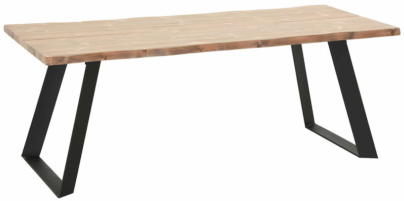 Veke Triangel Lankkupöytä 200x88 Cm Antiikkipetsattu/musta 8 Veke Triangel Lankkupöytä 200x88 Cm Antiikkipetsattu/musta - Image 6
