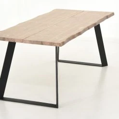 Veke Triangel Lankkupöytä 200x88 Cm Antiikkipetsattu/musta