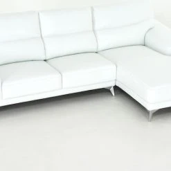 Veke Tuuma Divaanisohva Oikea Valkoinen Nahka/keinonahka