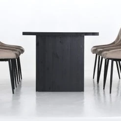 Veke Tyvi-Alberton 6-hengen Ruokailuryhmä Hiili/beige -Veke Myymälä Veke Tyvi Alberton 6 hengen ruokailuryhma hiili beige 4 0