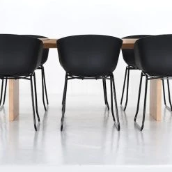 Veke Tyvi-Seattle 6-hengen Ruokailuryhmä Hiekka/musta -Veke Myymälä Veke Tyvi Seattle 6 hengen ruokailuryhma hiekka musta 0 0