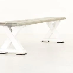 Veke Vanamo Lankkupenkki 220x36 Cm Harmaa/valkoinen -Veke Myymälä Veke Vanamo lankkupenkki 220x36 cm harmaa valkoinen 3 0