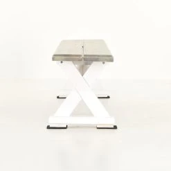 Veke Vanamo Lankkupenkki 220x36 Cm Harmaa/valkoinen -Veke Myymälä Veke Vanamo lankkupenkki 220x36 cm harmaa valkoinen 4 0