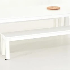 Veke Vuono-Moona 8-hengen Ruokailuryhmä Penkeillä Valkoinen -Veke Myymälä Veke Vuono Moona ruokailuryhma penkeilla 8 hengen valkoinen 1 1