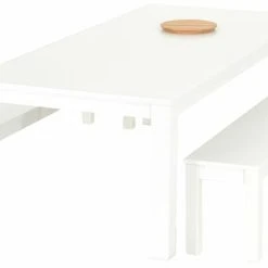 Veke Vuono-Moona 8-hengen Ruokailuryhmä Penkeillä Valkoinen -Veke Myymälä Veke Vuono Moona ruokailuryhma penkeilla 8 hengen valkoinen 3 1