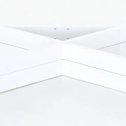 Eureka X-metallijalat Valkoinen (sis. 2 Jalkaa)