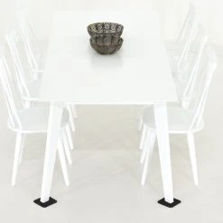 Vojens-Lotta 6-hengen Ruokailuryhmä Valkoinen -Veke Myymälä Vojens Lotta ruokailuryhma 6 hengen valkoinen 4 2