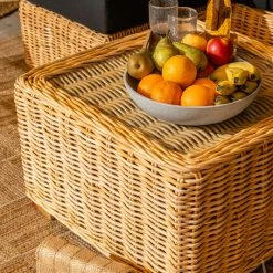 Veke Vorona Kuburottinki Sohvapöytä Luonnonväri 12 Veke Vorona Kuburottinki Sohvapöytä Luonnonväri -Veke Myymälä Vorona rottinkisohvapoyta miljoossa web pete 10