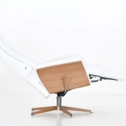 Veke Aava Lux Mekanismituoli Valkoinen 7016 Nahka, Original-wood Jalka -Veke Myymälä aava lux mekanismituoli valkoinen originalwood