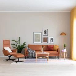 Veke Aava Mekanismituoli Konjakki 7011 Nahka, Musta Elegance Jalka -Veke Myymälä aava mekanismituoli konjakki web 2