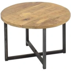 Acazia Iron Pyöreä Sohvapöytä 60 Cm -Veke Myymälä acazia iron sohvapoyta 60 03