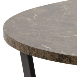 Ei Brändiä Amble Pyöreä Ruokapöytä Ø110 Cm Ruskea Marmori -Veke Myymälä amble pyorea ruokapoyta 110cm ruskea marmori