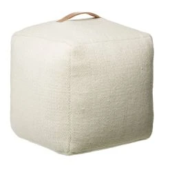 Anno Taival Villarahi Vetoketjulla 40x40 Cm Luonnonharmaa -Veke Myymälä anno taival pouffe wool 40x40x40 white 1