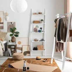 Veke Arki Leveä Tikashylly 56x189 Cm Valkoinen