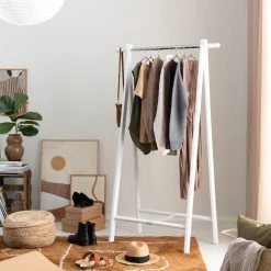 Veke Arki Vaateteline Valkoinen -Veke Myymälä arki vaateteline web 9