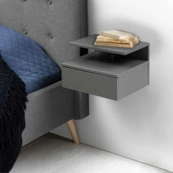 Ei Brändiä Ashlan Seinään Kiinnitettävä Yöpöytä Harmaa -Veke Myymälä ashlan yopoyta harmaa 8