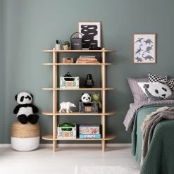 Veke Askel Avohylly 100x35x137 Cm Puuvalmis -Veke Myymälä askel hyllysto hiekka lastenhuoneessa web 12