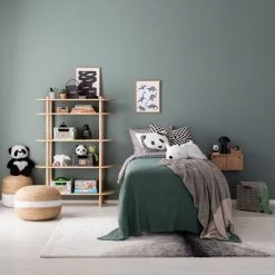 Veke Poiju Pyöreä Rahi Ø40 Cm Luonnonväri/valkoinen -Veke Myymälä askel hyllysto hiekka lastenhuoneessa web 16