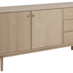 Ei Brändiä Aston Senkki 160x40x75 Cm Valkoöljytty Tammi -Veke Myymälä aston senkki valkoolytyy tammi 9