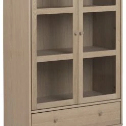 Ei Brändiä Aston Vitriini 80x40x145 Cm Valkoöljytty Tammi -Veke Myymälä aston vitriini tammi 8