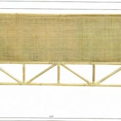 Veke Punos Sängynpääty 120 Cm Luonnonväri Rottinki