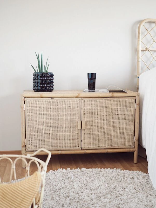 Bella Luna Barcelona Rottinkikaappi 2-ovinen Luonnonväri 3 Bella Luna Barcelona Rottinkikaappi 2-ovinen Luonnonväri