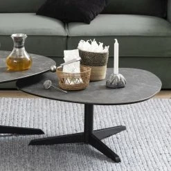 Ei Brändiä Barnsley Sohvapöytä 84x77 Cm Mattamusta -Veke Myymälä barnsley sohvapoyta 84x77cm mattamusta 9