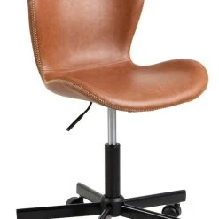 Ei Brändiä Batilda Työtuoli Ruskea PU-keinonahka Brandy 691B -Veke Myymälä batilda tyotuoli ruskea keinonahka 6